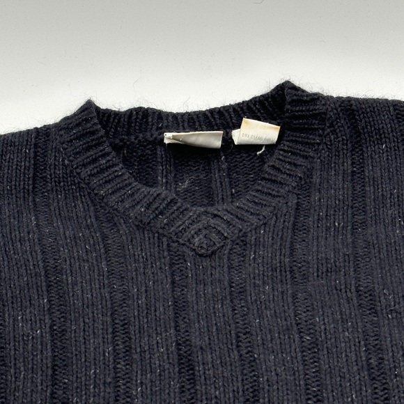 Women’s Moda Intl Silk Angora Rabbit Blend Chunky Knit Gray Sweater Size M - Picture 3 of 9